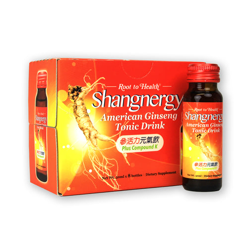 許氏參活力元氣飲Hsu's Shangnergy American Ginseng Tonic Drink 50mlx8,本月促銷 買二送一