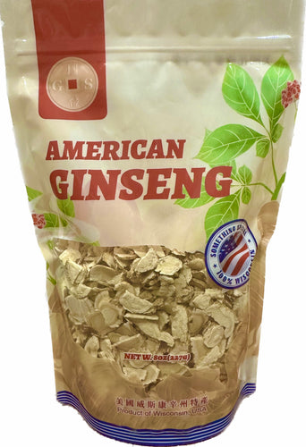 *** 花旗參(西洋參)中小片AM. Ginseng Slices MS. 8oz