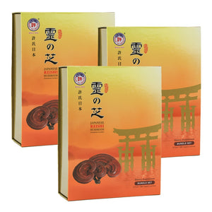 許氏日本雙靈の芝禮盒 Japanese Reishi Mushroom Gift Set, 買二送一（120顆x3盒）