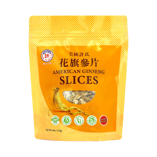 許氏花旗參中小片 Am. Ginseng Mixed MS Slices 4oz