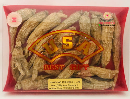 原枝參(西洋參)巨大號 Am. Ginseng  Whole Root J. 10oz