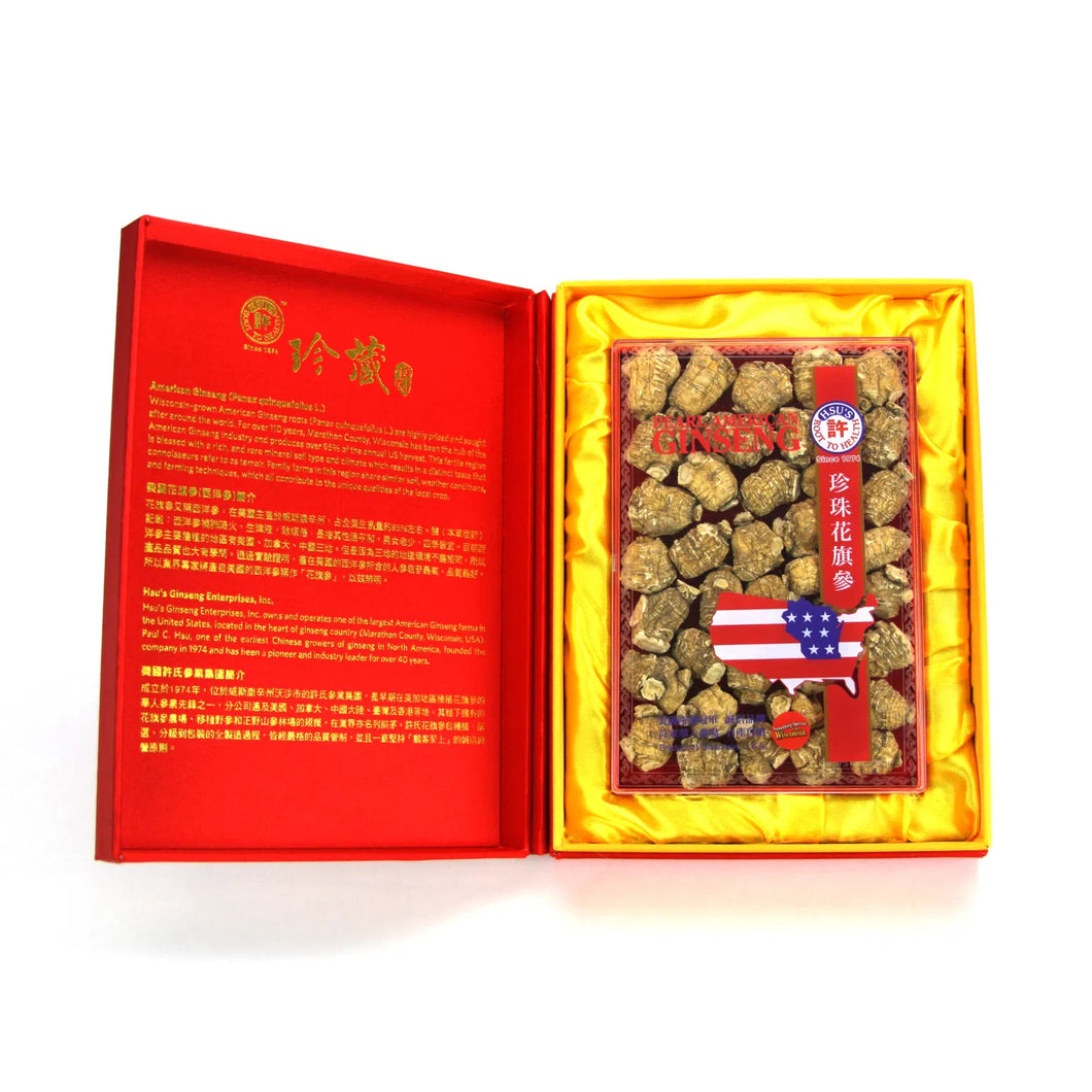 ** 許氏珍珠參錦緞禮盒 Am. Ginseng  Pearl Gift Box, 5oz